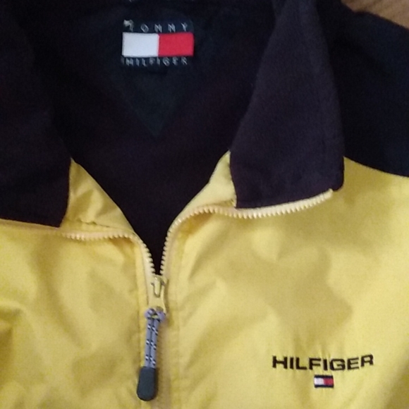 Tommy Hilfiger Yellow Black🔥 "Fleece lined" Jacket XXL - Picture 3 of 6